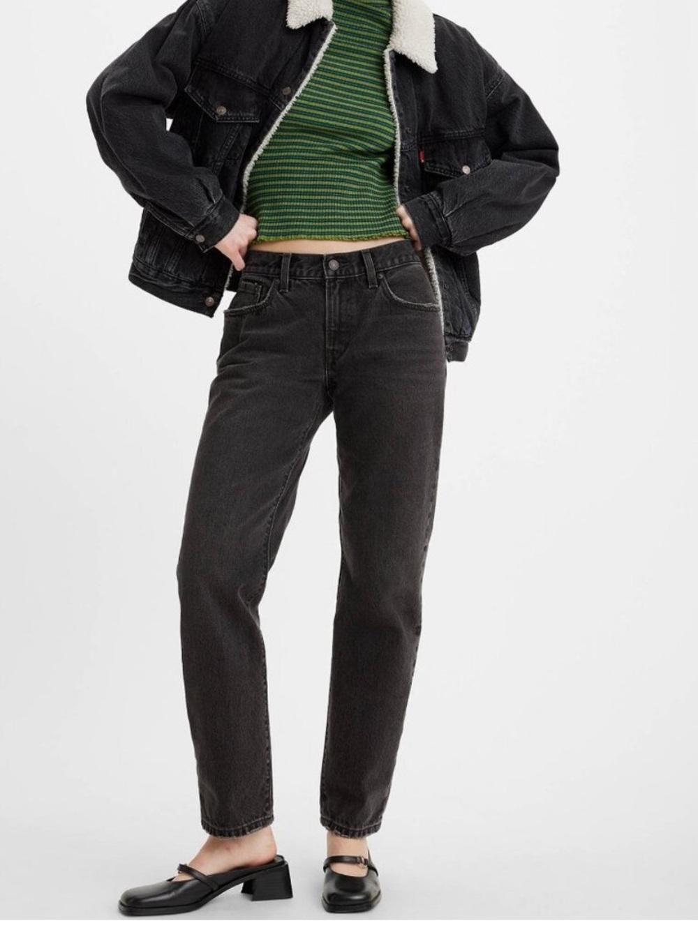 Levi's  Middy Straight Women's Jeans - Black 25